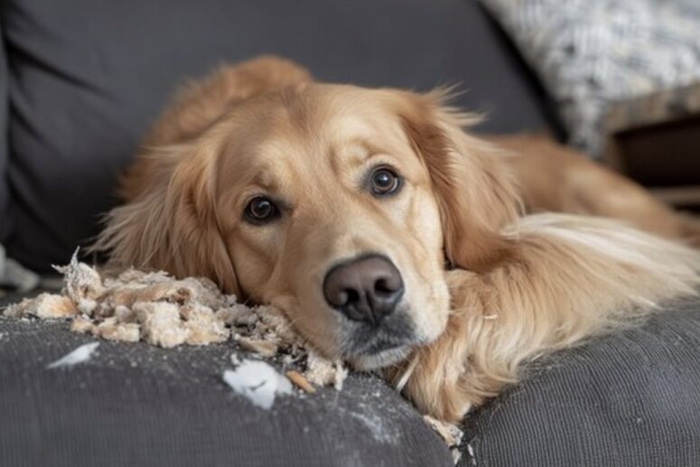 Golden Retriever and pet destruction